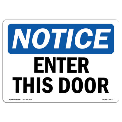 Enter this Door Sign