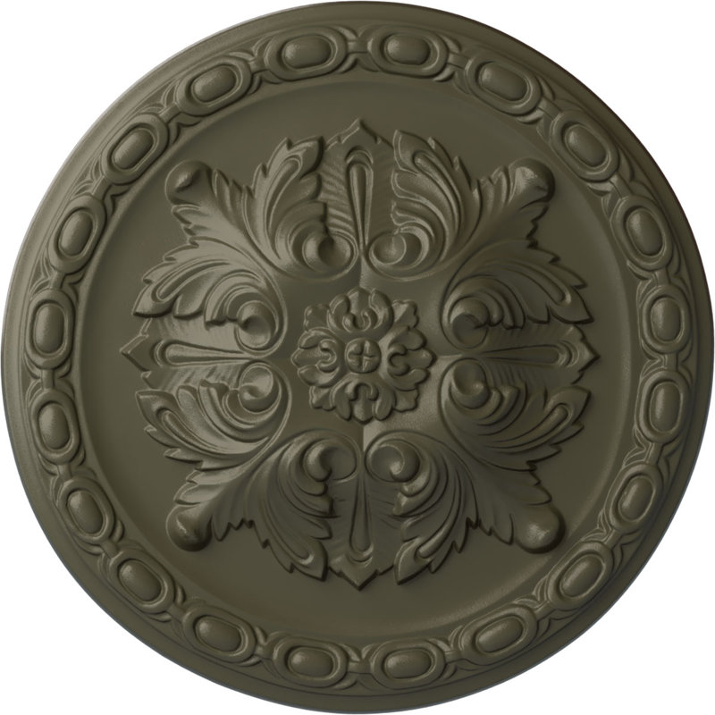 Médaillon de plafond H 11,75 po x l 11,75 po Stockport, Hamamélis