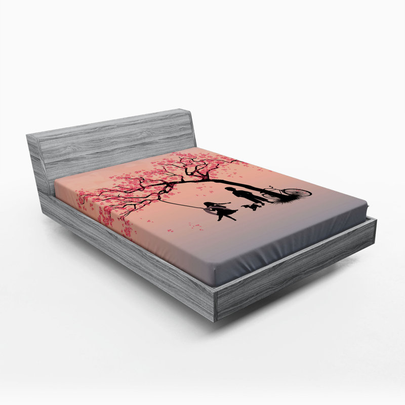 Drap-housse en microfibre Tree of Life, Double