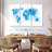 Aliaz World Map Blue Splash-108175039