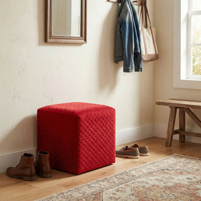 Peres Velvet Ottoman
