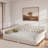 Upholstered Daybed With Led And Nail Head Decoration-1154566892