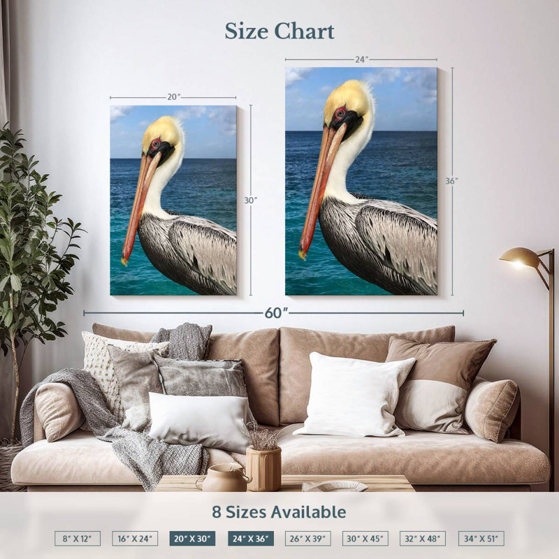 Brampt Pelican Profile, 36" H x 24" W