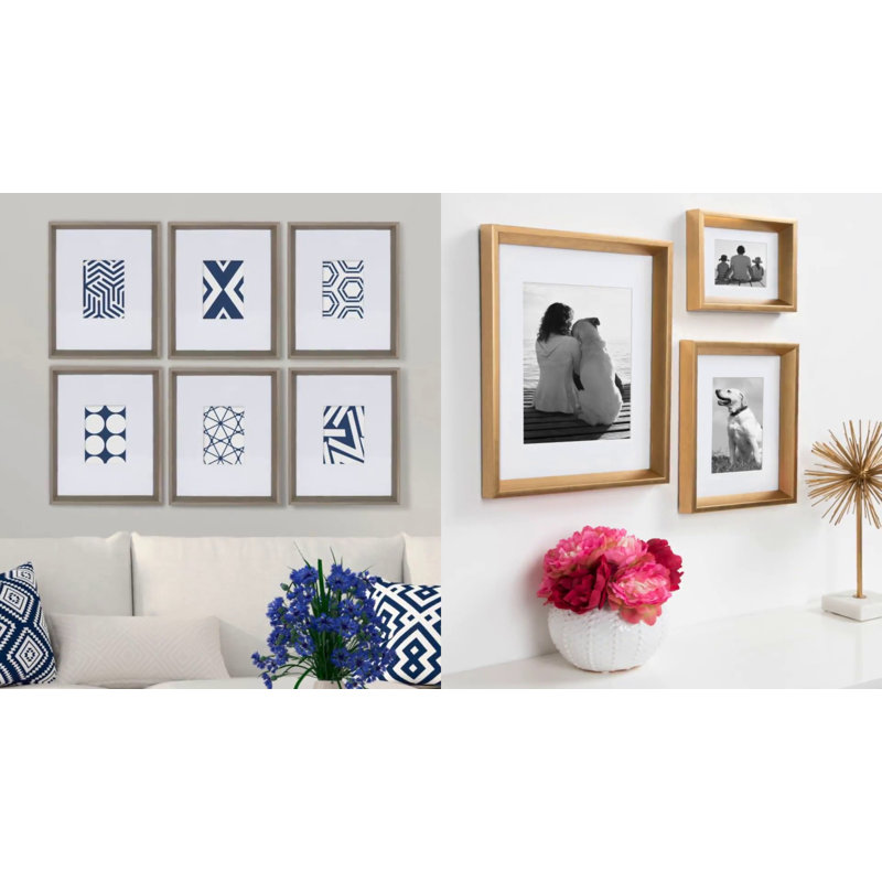 Black Octagon Full Length Wall Mirror with Beveled Edge