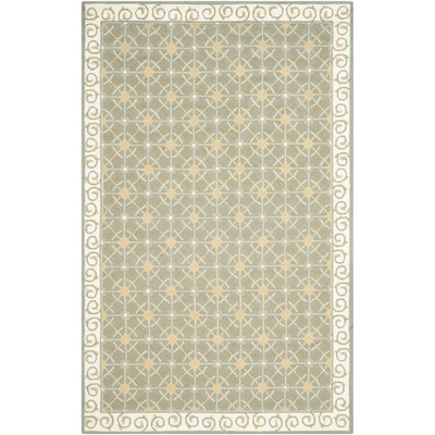 Tapis oriental en coton crocheté à la main Wykoff