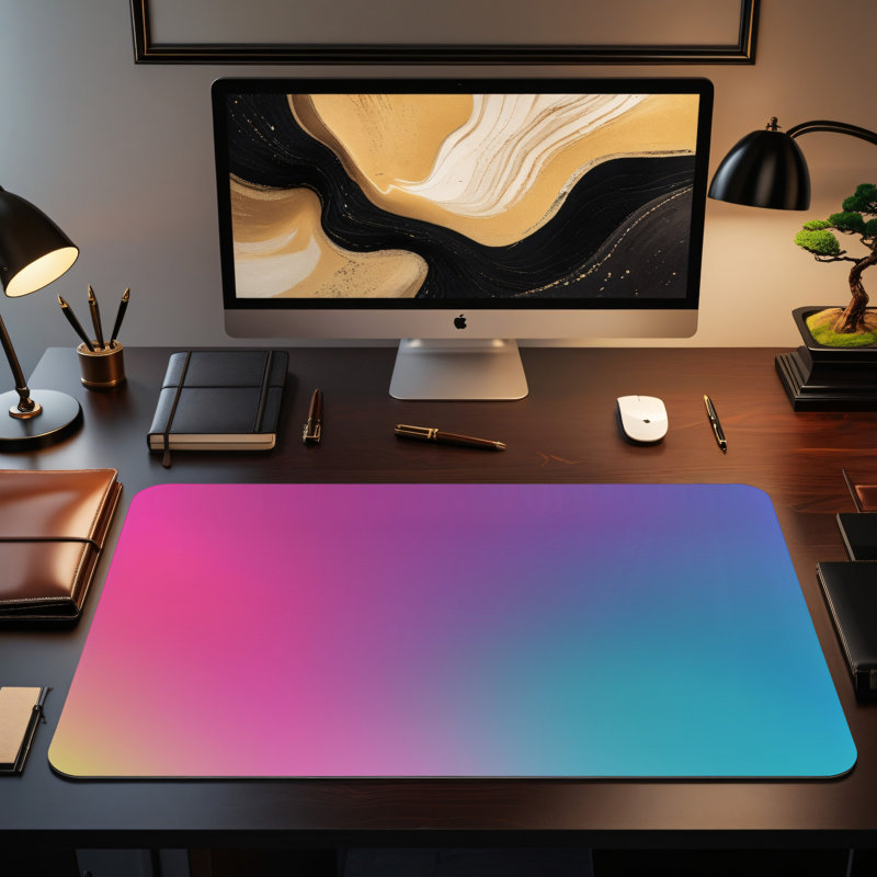 Polyester Desk Pad, 14.4x12.1