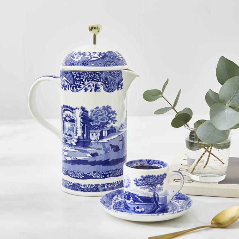 Spode Blue Italian Cafetiere 28 Oz