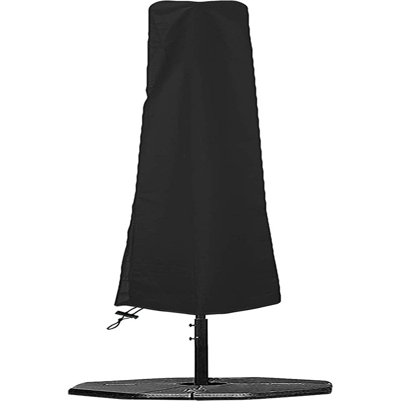 Housse de parasol extérieure imperméable à haute densité pour patio, housse de parasol de marché résistante au vent et aux rayons UV