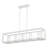 Smyth 5-Light Linear Pendant in Natural White with Clear Glass