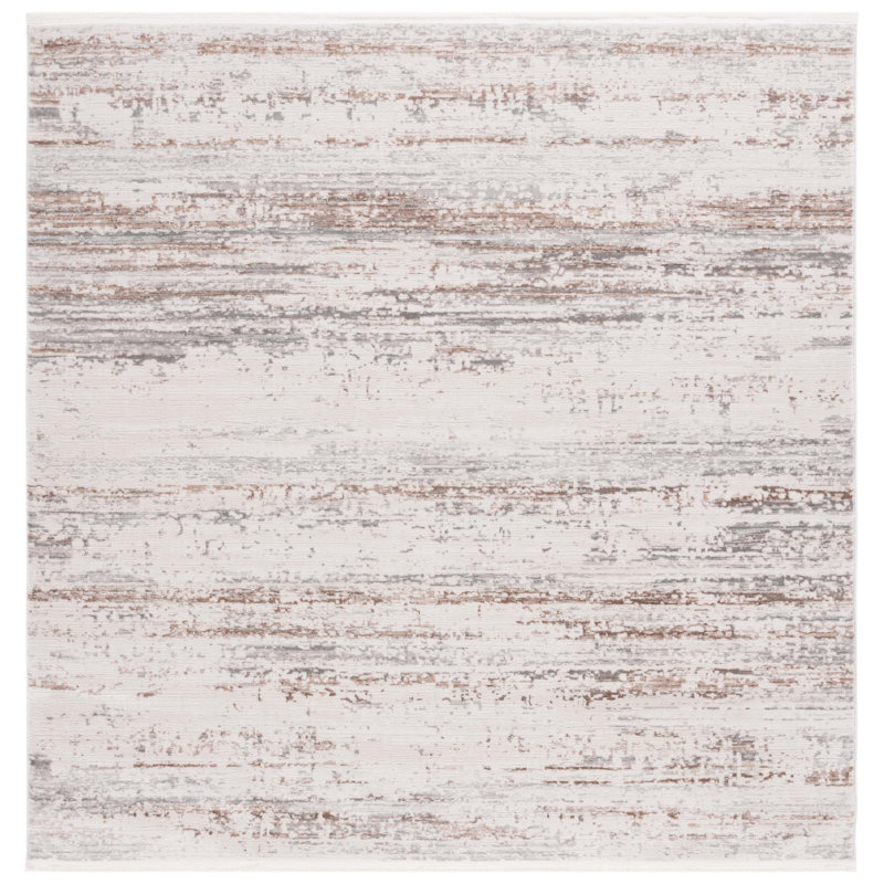 Aneyda Performance Abstract Rug, Square 6'7"