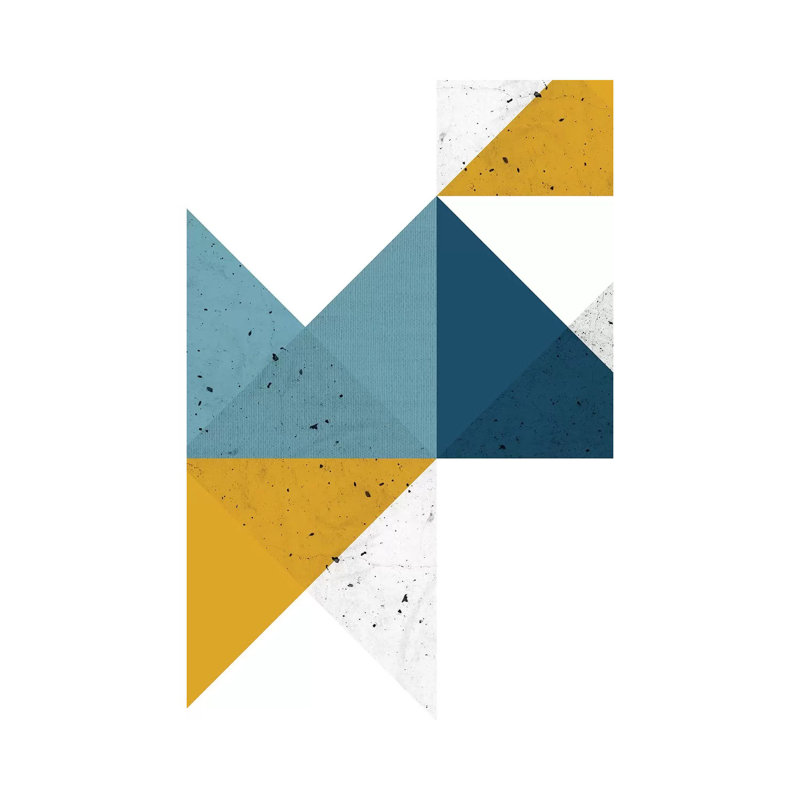 Modern Geometric XIX - Print on Canvas, Wrapped Canvas, 20.32 cm H x 30.48 cm W