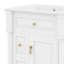Meuble-lavabo 24 po avec lavabo, petit meuble-lavabo simple avec 2 tiroirs, tiroir rabattable, tablette de porte, tablette réglable-1785936735