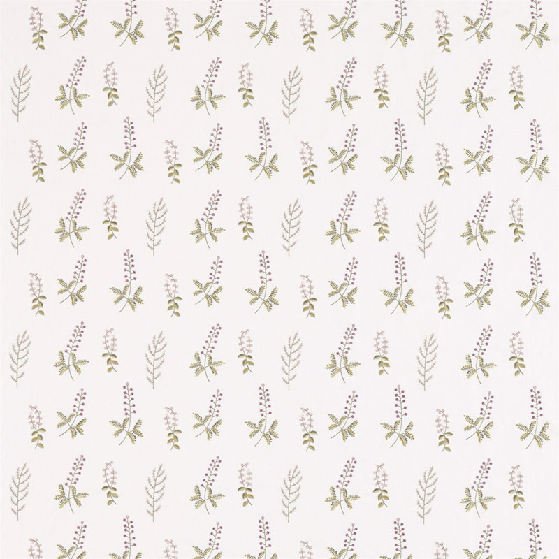Bilberry Fabric, Celadon/Fig