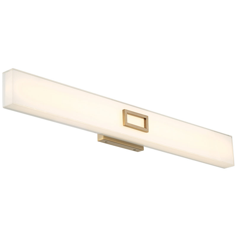 Cesiley Dimmable LED Vanity Light, Antique Brushed Brass