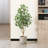 Adcock Artificial Ficus Tree in Pot with Realistic Leaves and Natural Trunk-311849291