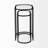 Eboni Glass Top End Table