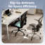 Fauteuil de bureau rembourré Izaiha