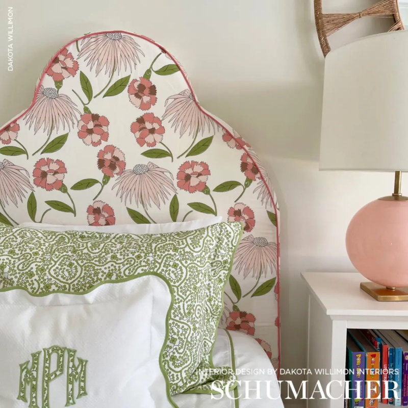 Schumacher x Celerie Kemble Bouquet Toss Fabric, Fawn