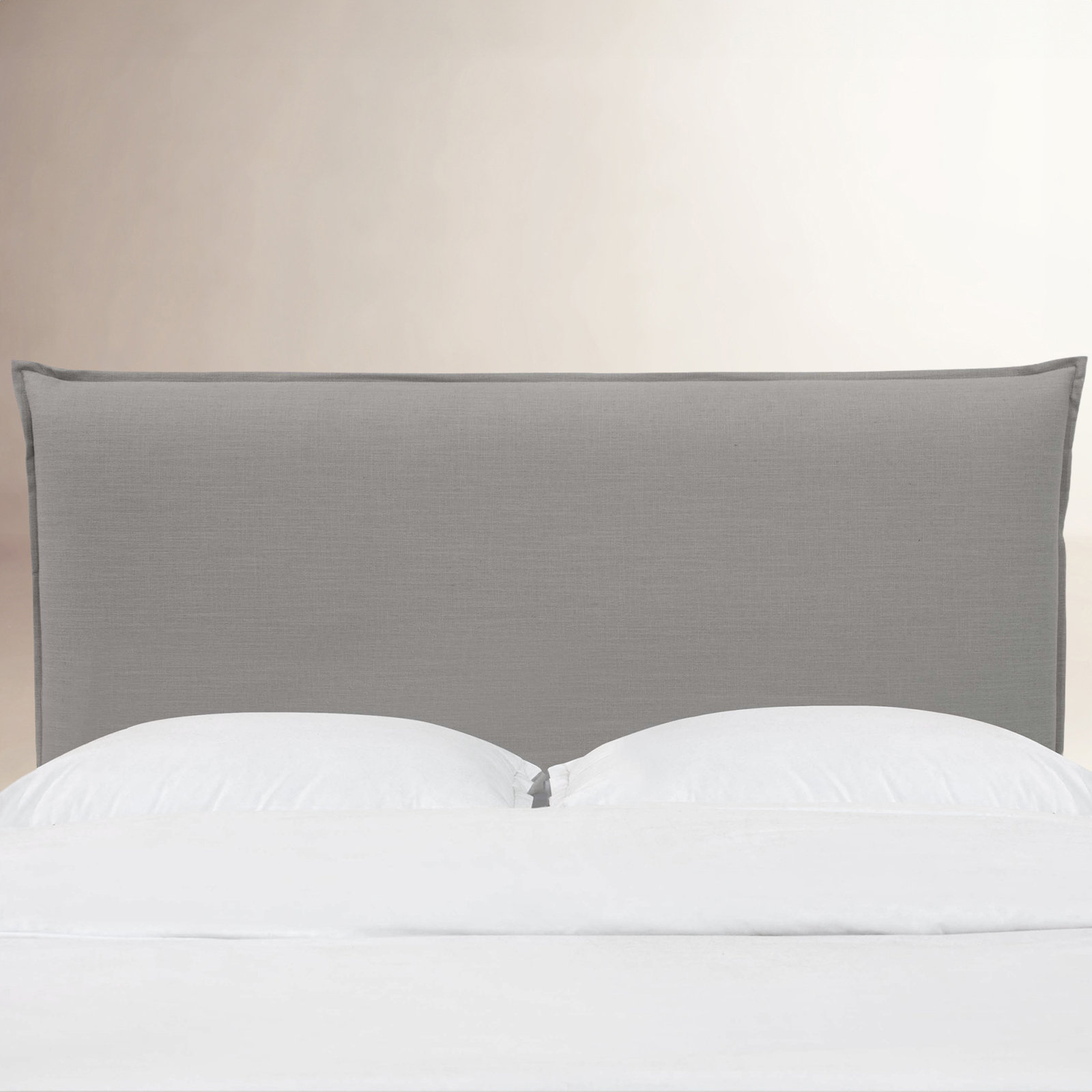 Halcyon Upholstered Headboard, King, Classic Grey Linen