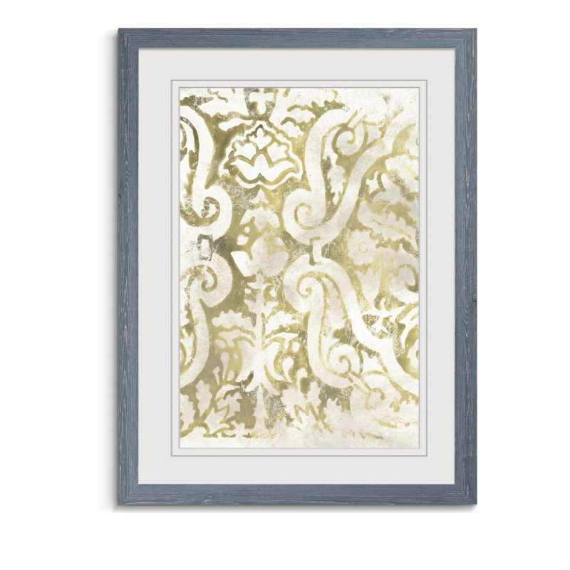 « antique tile i » par paul cezanne-photo, reproduction d’art encadrée, H 44 po x l 32 po x P 1,25 po, Cadre en papier gris