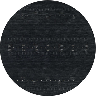 Tapis abstrait noir