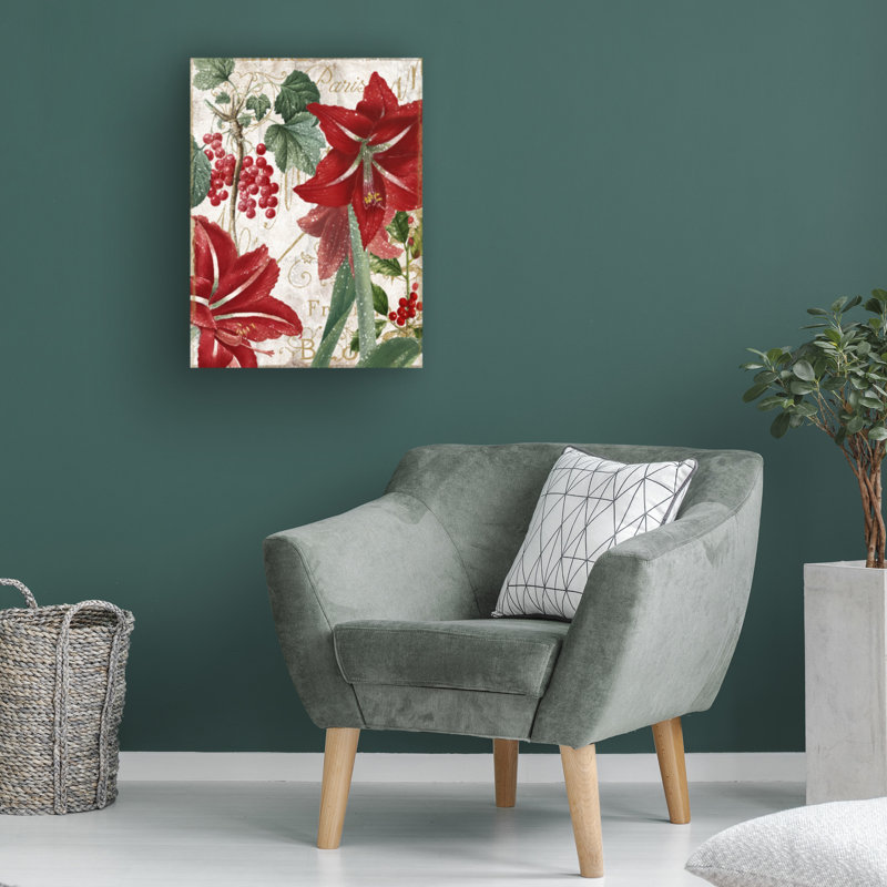 Art sur toile «Bachelor Sasha Amaryllis», H 19 po x l 14 po