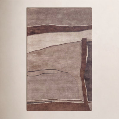 Roseburg Hand-Tufted Abstract Wool Rug