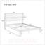 Lit plateforme moderne en bois de bambou de taille moyenne de 12 pouces avec support en lattes de bois, aucun sommier requis, assemblage facile-1890079688-1890079733