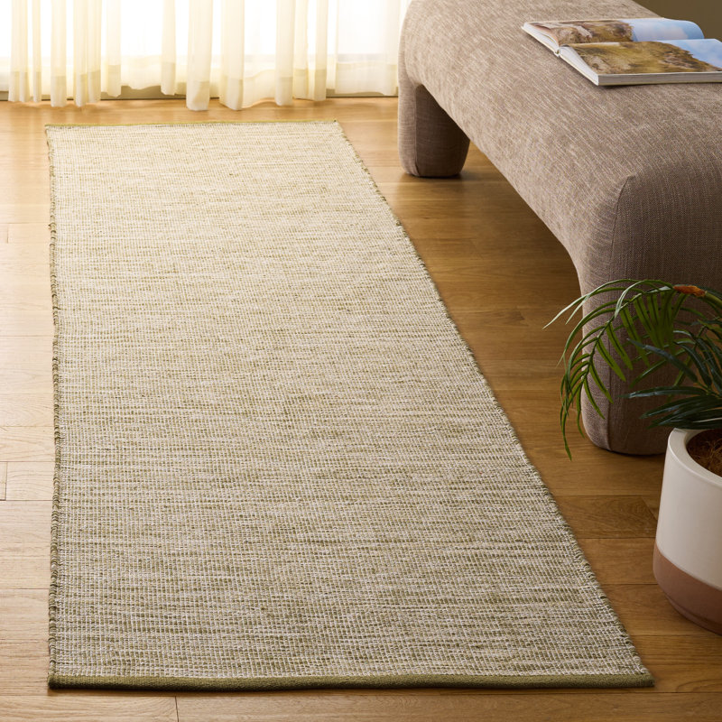 Tapis en coton Damian, Tapis de couloir 2 pi 3 po x 8 pi
