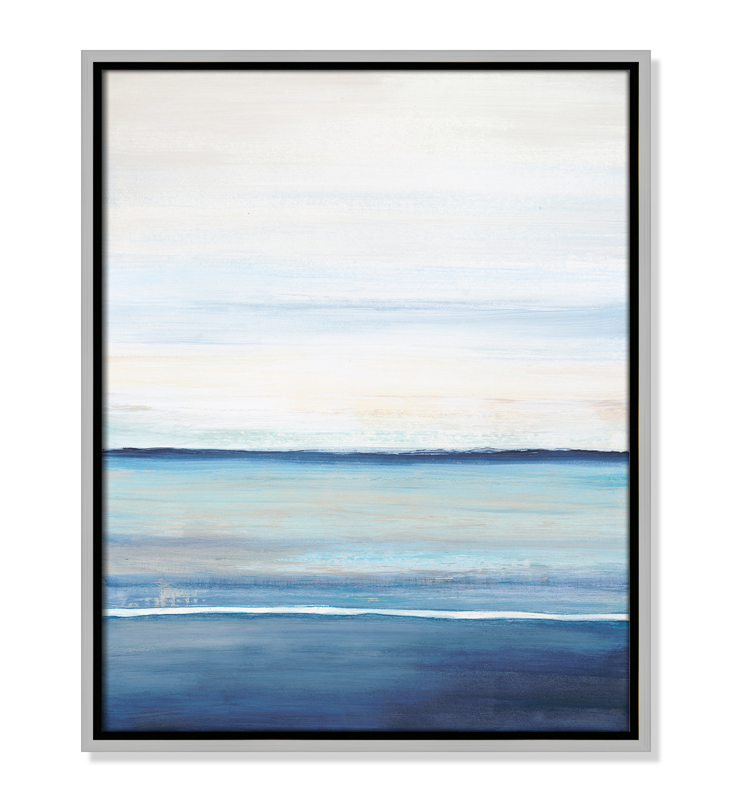 Emmit "Distant Whispers" Print by Filippo Ioco, 21.5" H x 17.5" W x 2" D, Silver Framed Canvas