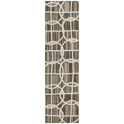Machine Washable Indoor/Outdoor Chantille ACN2769 Geometric Rug