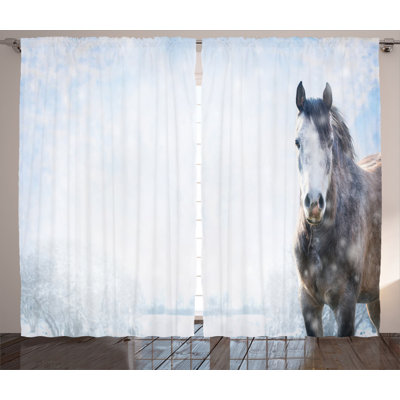 Semi-Sheer Rod Pocket Curtain Panels