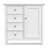 Amherst 37"W Solid Wood Transitional Storage Cabinet With 4 Drawers, Adjustable Shelves And Bronze Hardware-227490469