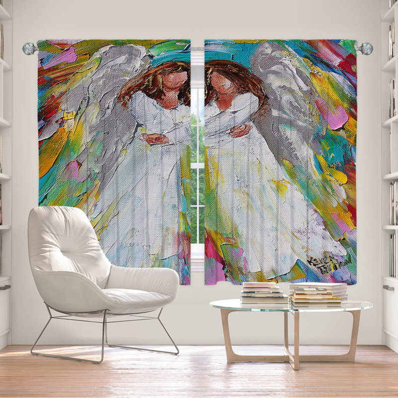 Ensemble de rideaux en polyester 2 pièces, L 40 po x L 61 po