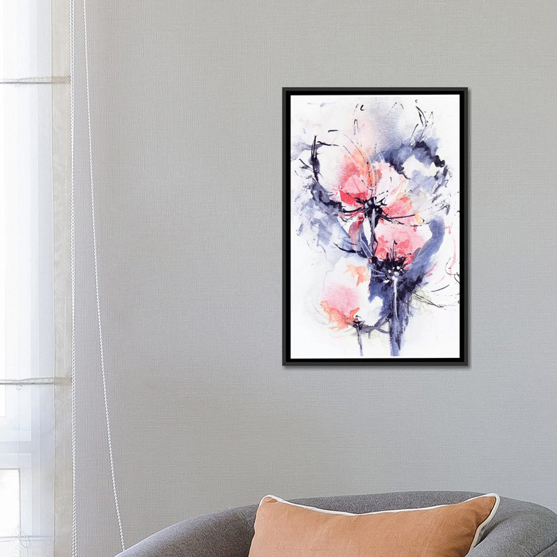 «Wind» par Lesia Binkin - Estampe numérique sur toile tendue avec châssis, H 48 po x l 32 po x P 1,5 po, Toile encadrée noire