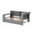 Daybed With Shelves, Trundle, Charging Station, Led, Desk And Upholstered Headboard-1260604470-1259431327