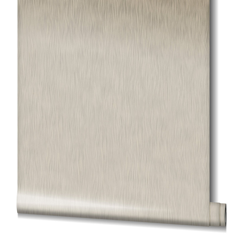 Minoris Textured River Effect Wallpaper Roll, Grey