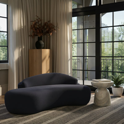 Caspian 79" Chenille Fabric Upholstered Loveseat