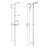Adjustable Bathtub Shower Faucet Set, Slide Bar Shower System with Handheld Shower Head Set