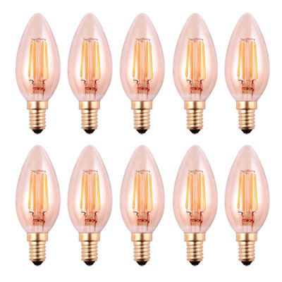 4W E14 Dimmable LED Candle Light Bulb Amber
