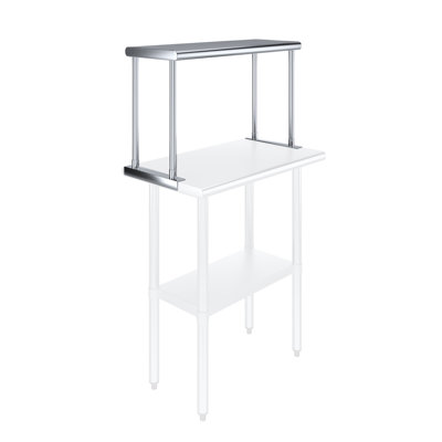 12 in. Deep x 30 in. Long Stainless Steel Single Tier Overshelf