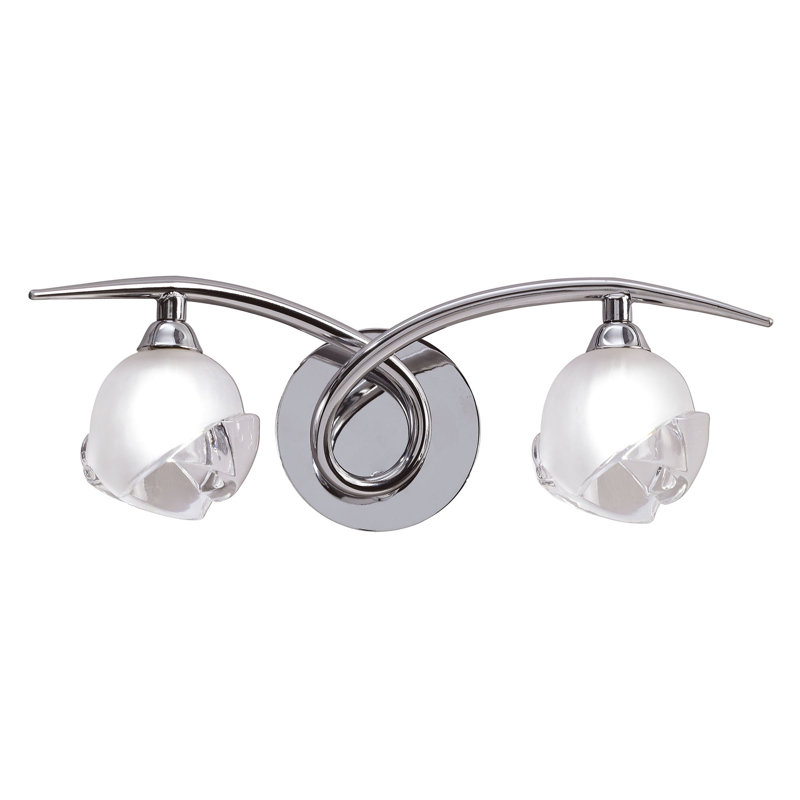 Swasey Chrome Armed Sconce, Silver