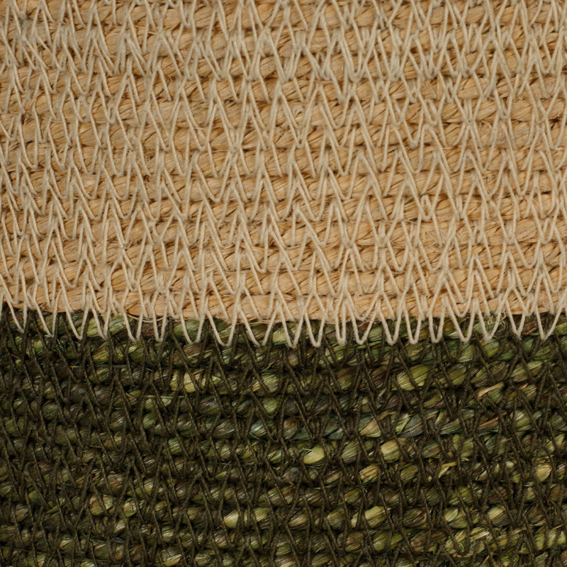 Butterfly Seagrass Basket, Taupe, Green