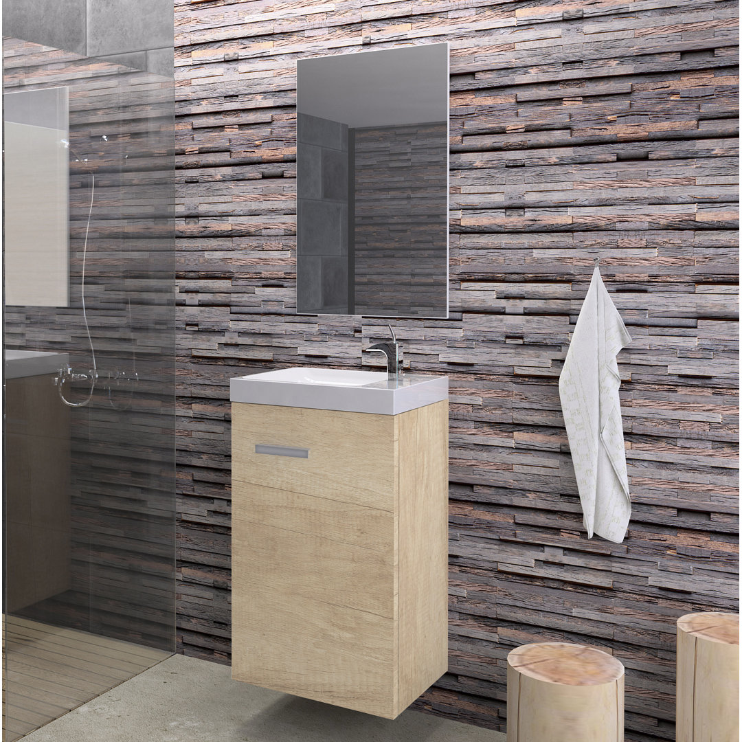 Anner Bathroom 400mm Wall Hung Single Vanity Unit