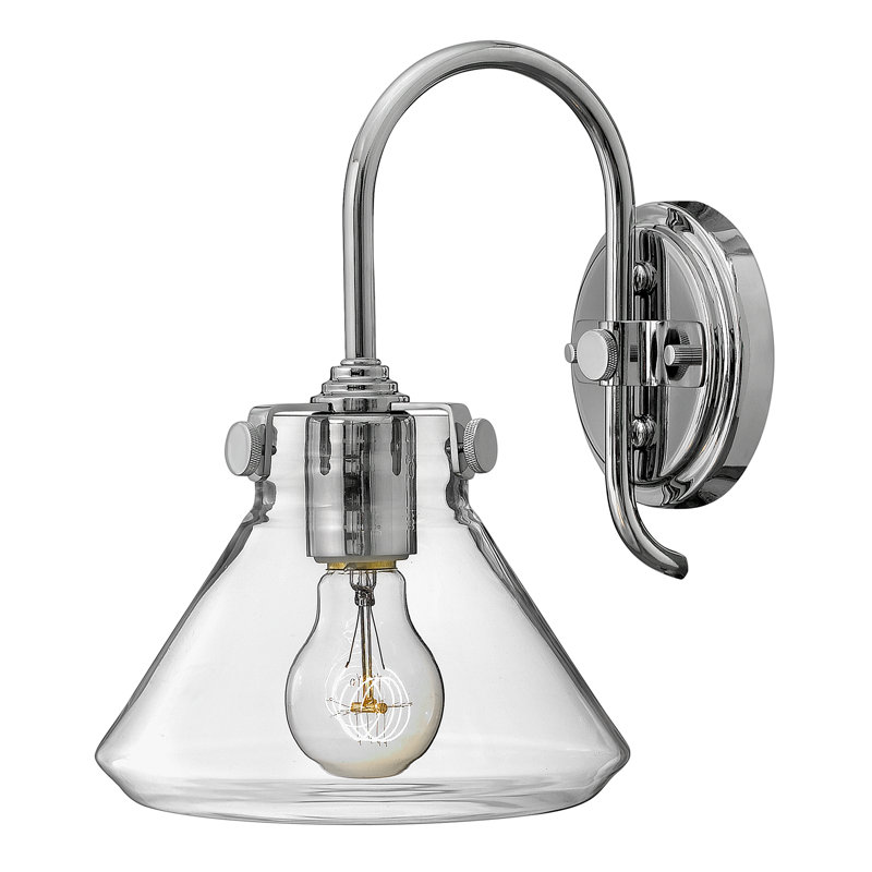 Redfern Steel Armed Sconce, Chrome