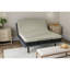 Grand matelas, mousse viscoélastique imprégnée de gel 12 po, couche supérieure, 3 po Support alvéolaire alvéolaire, housse avec fermeture à glissière, mousse de taille gris-noir, plateau serré, lb Amovible