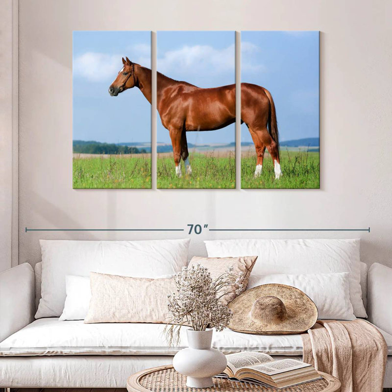 Brampt Still Chestnut Horse, 32" H x 50" W