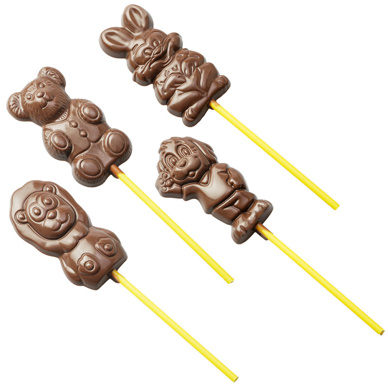 Moule à chocolat en polycarbonate en forme d'animal - plateau de fabrication de bonbons durable sans BPA à 8 cavités, facile à nettoyer et réutilisable