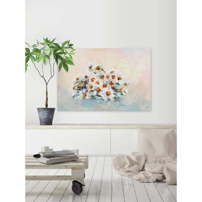 Bushel of Daisies - reproduction sur toile, H 8 po x l 12 po x P 1,5 po