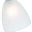 12cm H Glass Lamp Shade in White